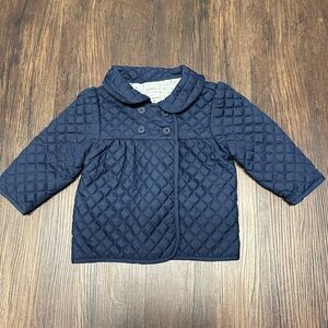 EUC Gymboree Girls Navy Quilted Jacket